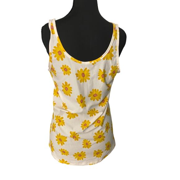 Sunflower Yellow Daisy Long Tank XL 15/17 Wide Strap Y2K Dopamine Summer Happy - Picture 2 of 5